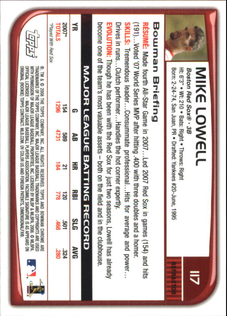 2008 Bowman Chrome Refractors Baseball Card Pick - Picture 227 of 423