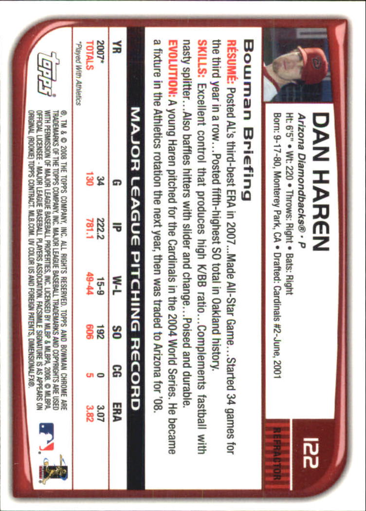 2008 Bowman Chrome Refractors Baseball Card Pick - Picture 237 of 423