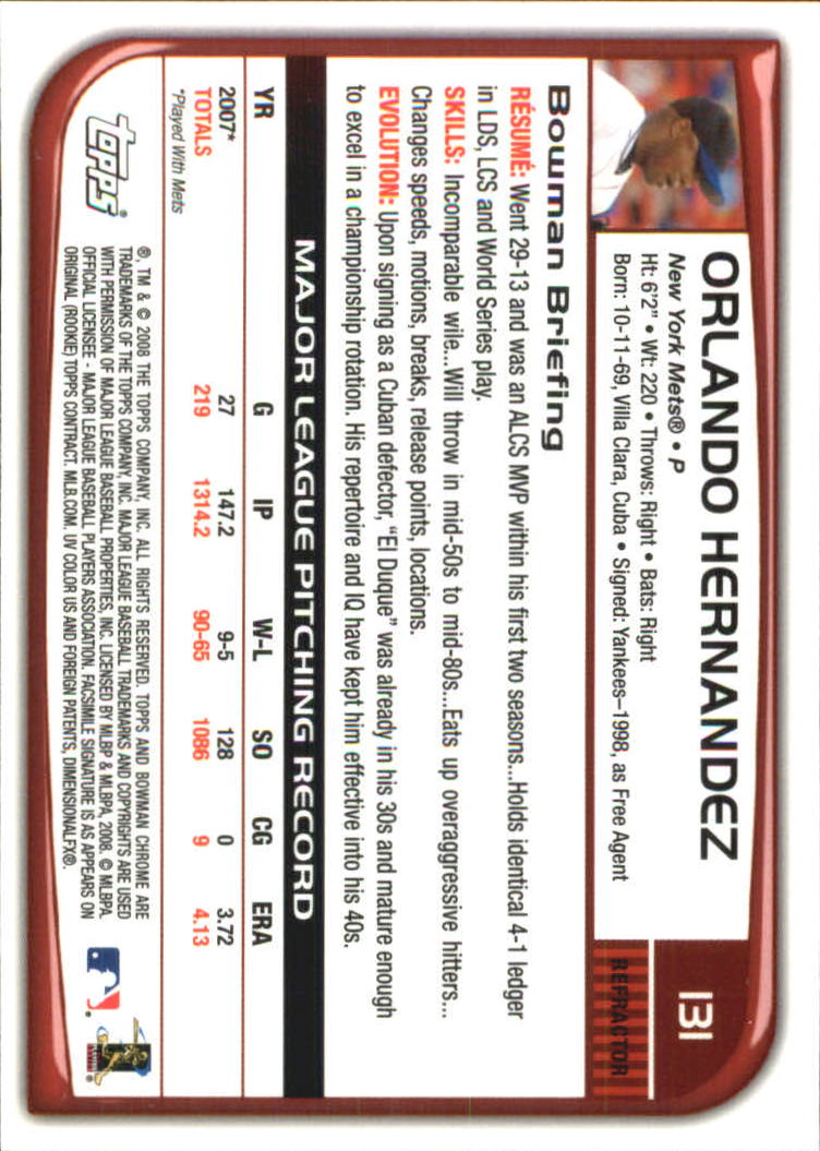 2008 Bowman Chrome Refractors Baseball Card Pick - Picture 253 of 423