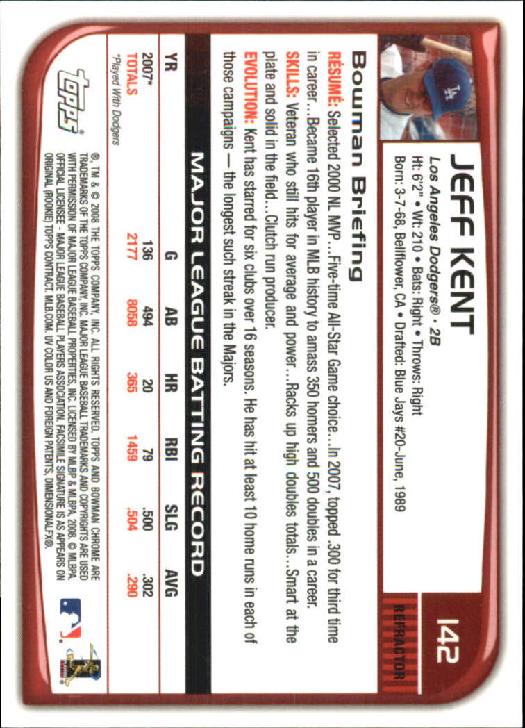 2008 Bowman Chrome Refractors Baseball Card Pick - Picture 275 of 423