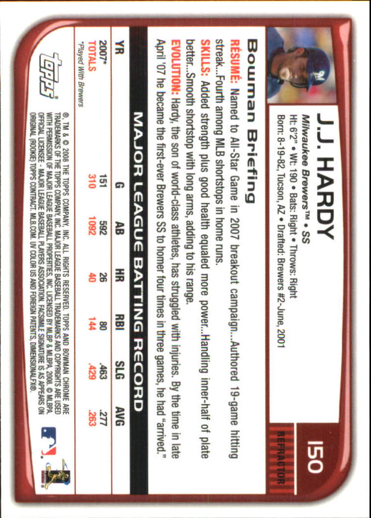 2008 Bowman Chrome Refractors Baseball Card Pick - Picture 291 of 423