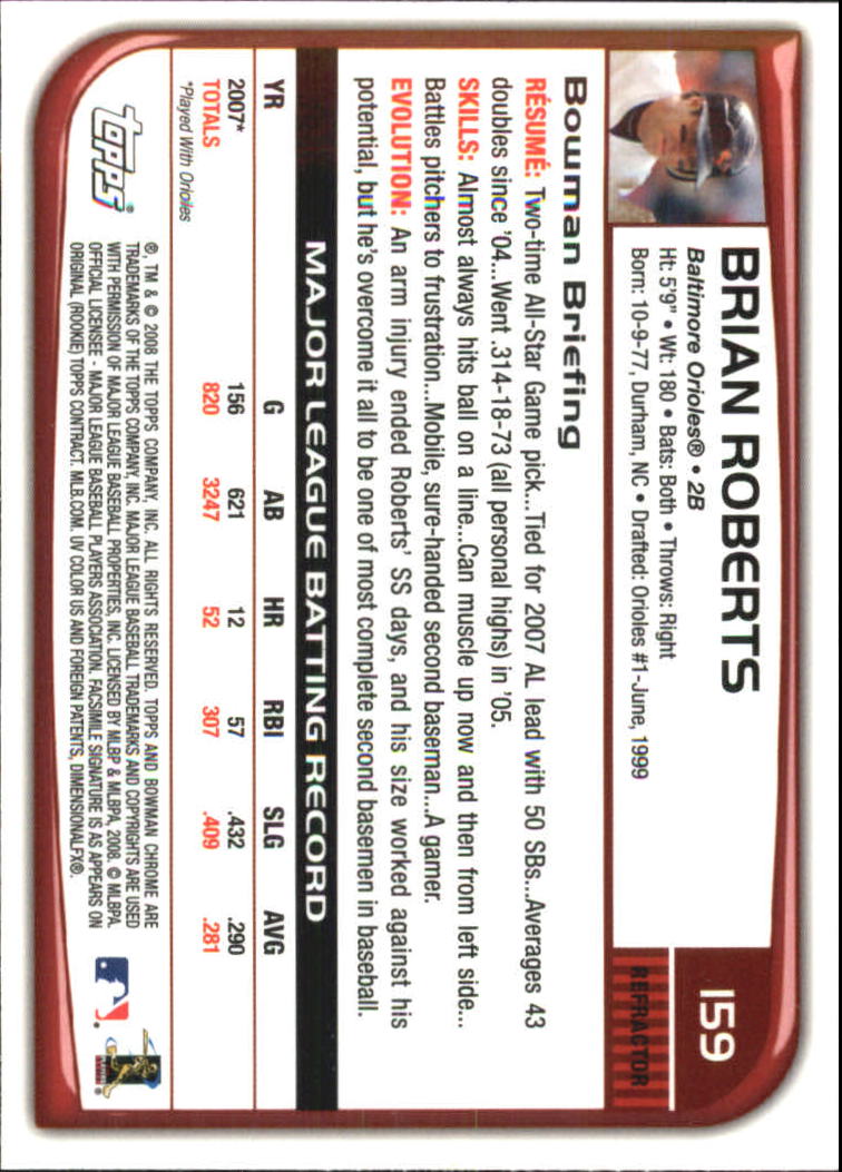 2008 Bowman Chrome Refractors Baseball Card Pick - Picture 309 of 423