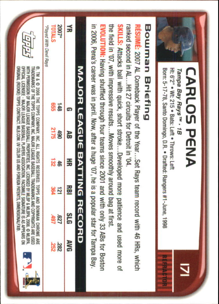 2008 Bowman Chrome Refractors Baseball Card Pick - Picture 329 of 423