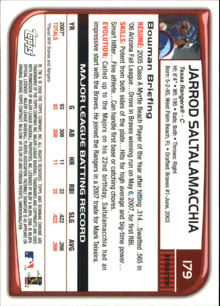 2008 Bowman Chrome Refractors Baseball Card Pick - Picture 341 of 423
