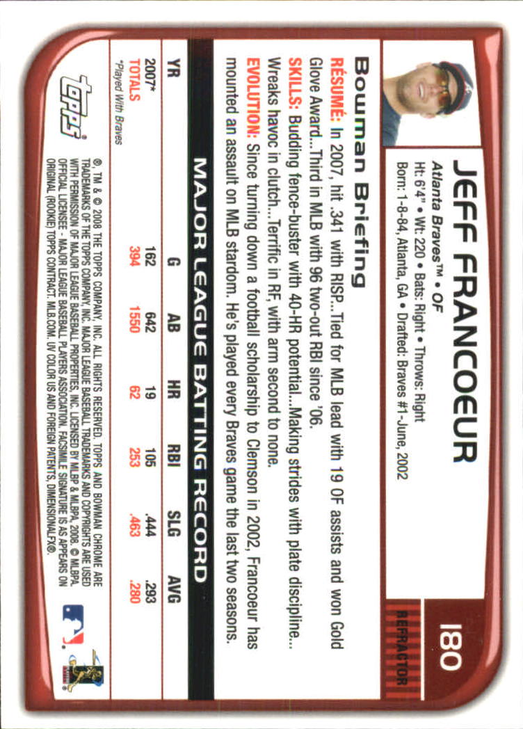 2008 Bowman Chrome Refractors Baseball Card Pick - Picture 343 of 423