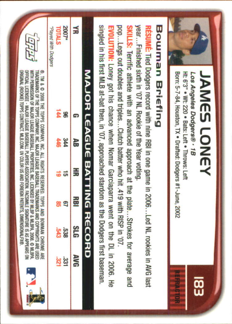 2008 Bowman Chrome Refractors Baseball Card Pick - Picture 349 of 423