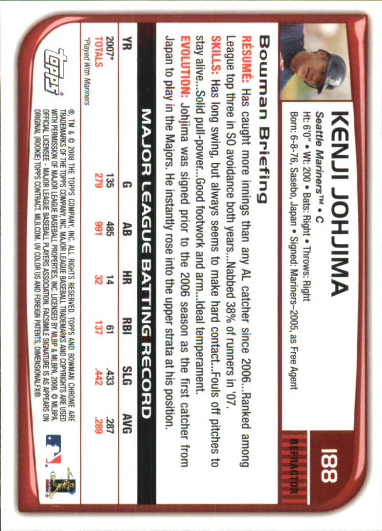 2008 Bowman Chrome Refractors Baseball Card Pick - Picture 359 of 423