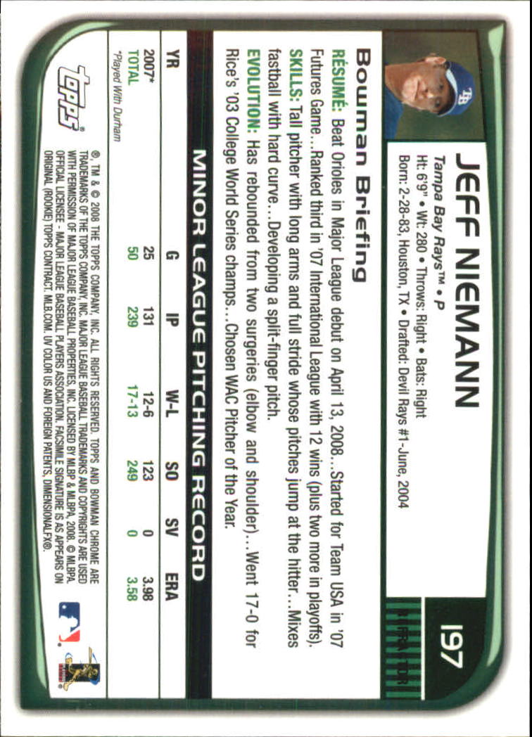 2008 Bowman Chrome Refractors Baseball Card Pick - Picture 377 of 423