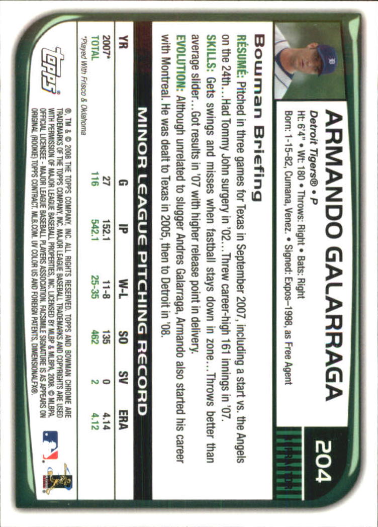 2008 Bowman Chrome Refractors Baseball Card Pick - Picture 391 of 423