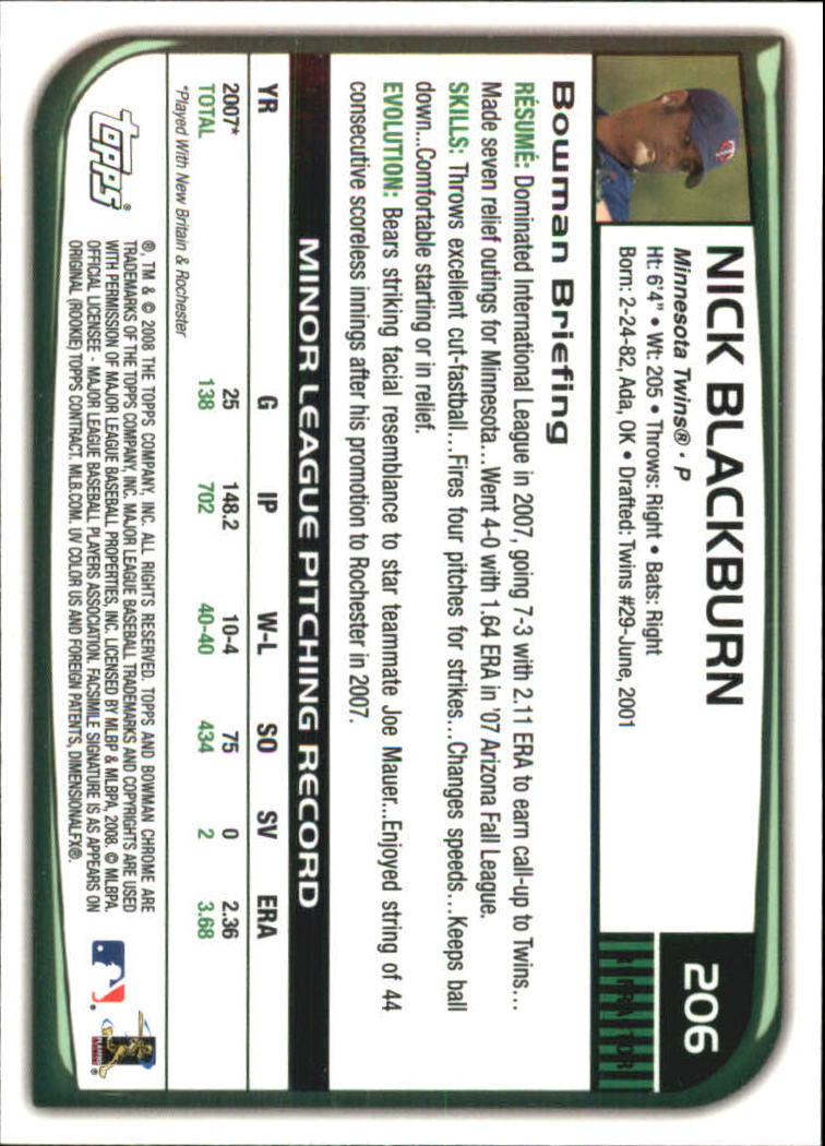 2008 Bowman Chrome Refractors Baseball Card Pick - Picture 395 of 423