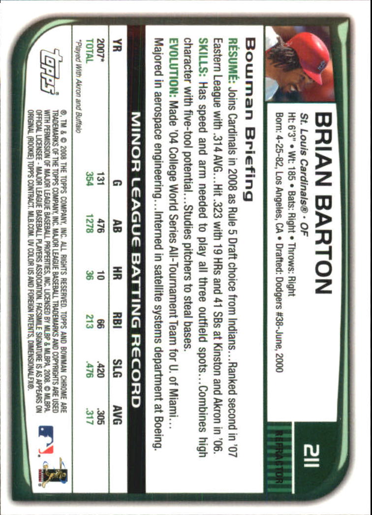 2008 Bowman Chrome Refractors Baseball Card Pick - Picture 405 of 423