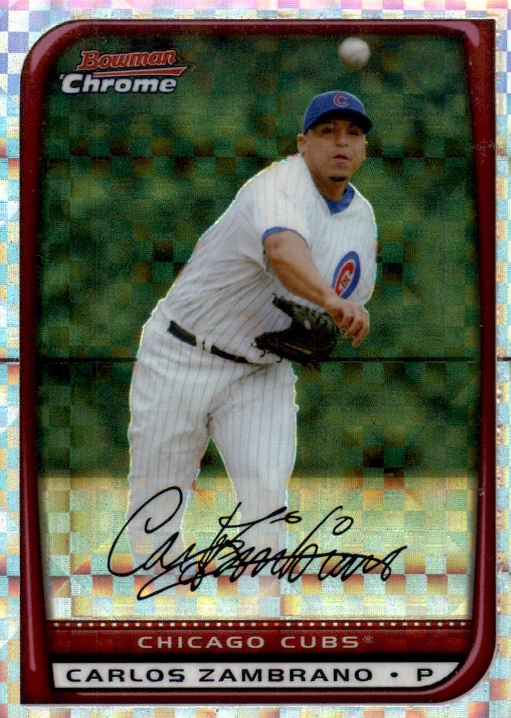 2008 Bowman Chrome Baseball "X-Fractors" Main Set Parallel Cards - Picture 6 of 113