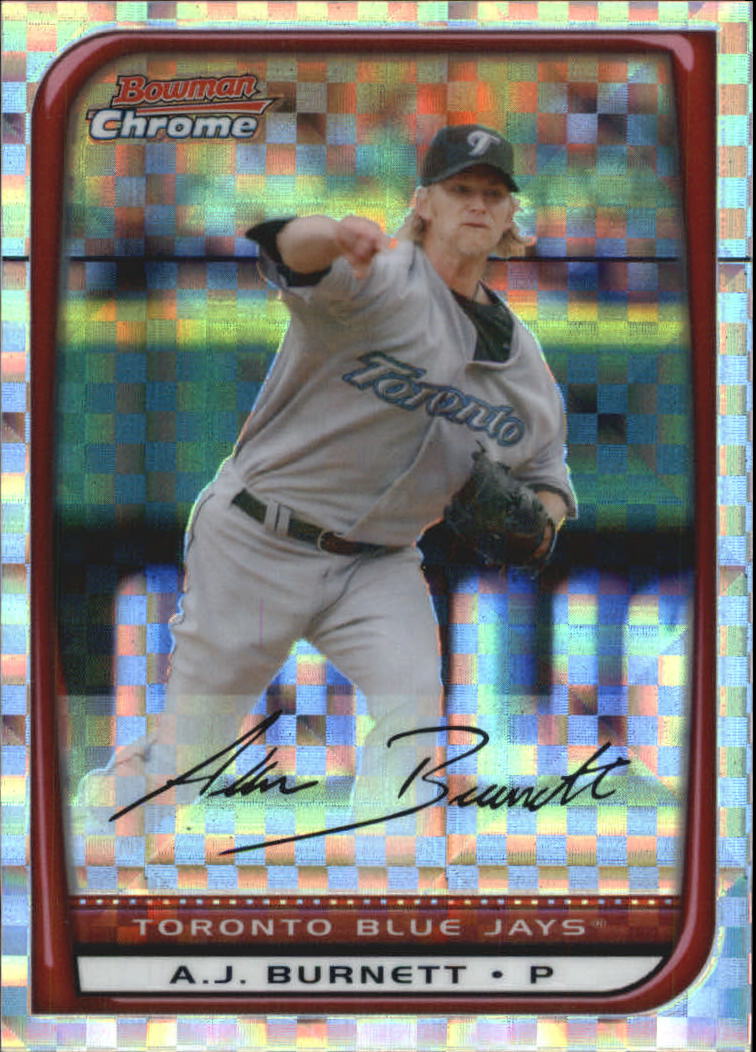 2008 Bowman Chrome Baseball "X-Fractors" Main Set Parallel Cards - Picture 10 of 113