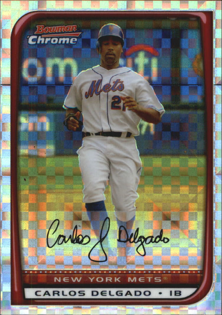 2008 Bowman Chrome Baseball "X-Fractors" Main Set Parallel Cards - Picture 20 of 113