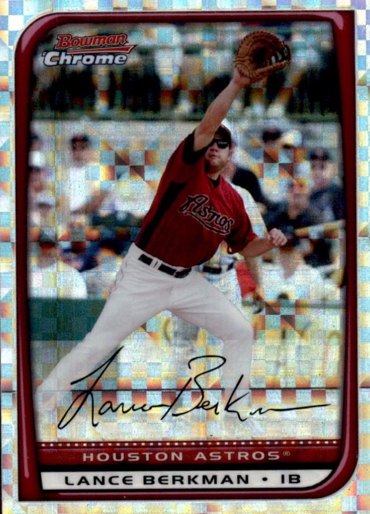 2008 Bowman Chrome Baseball "X-Fractors" Main Set Parallel Cards - Picture 24 of 113