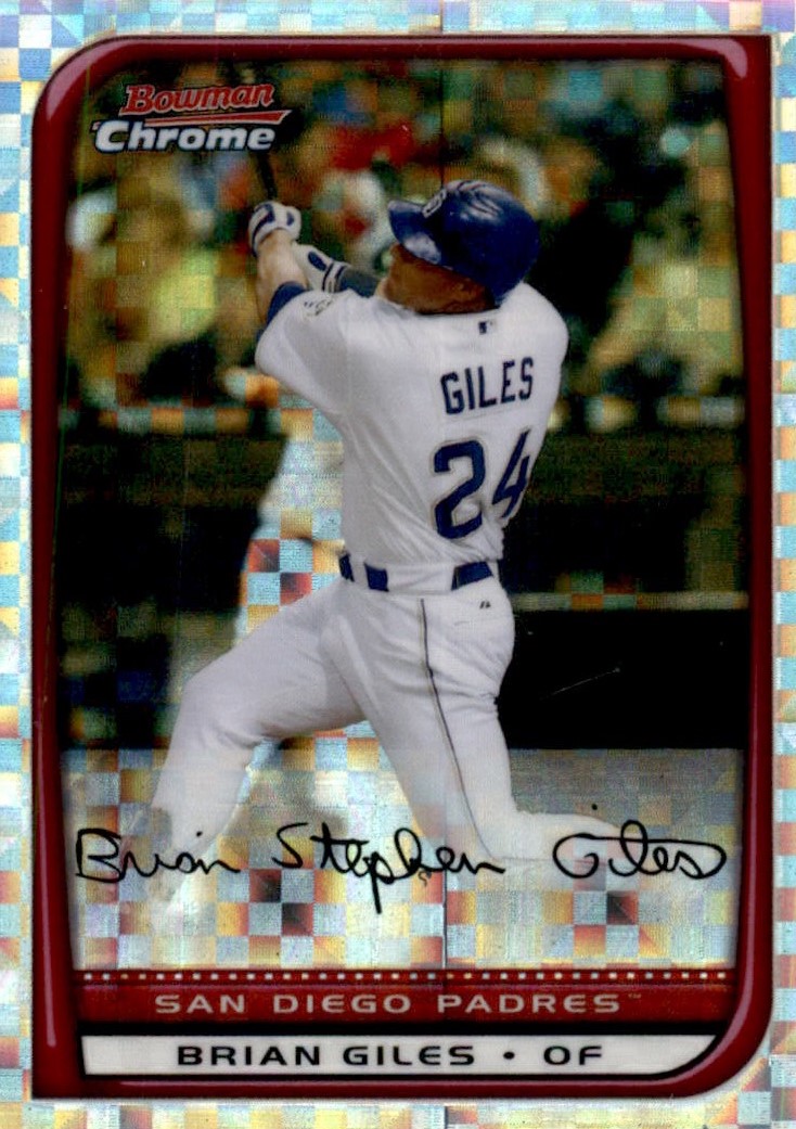 2008 Bowman Chrome Baseball "X-Fractors" Main Set Parallel Cards - Picture 32 of 113
