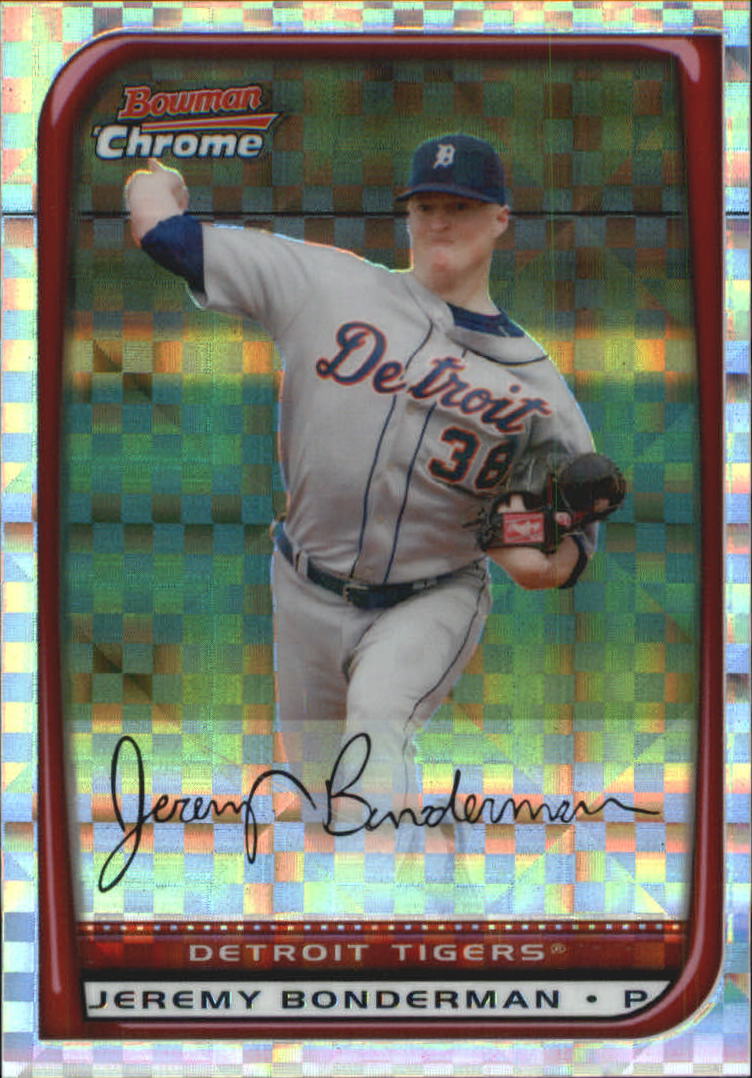 2008 Bowman Chrome Baseball "X-Fractors" Main Set Parallel Cards - Picture 34 of 113