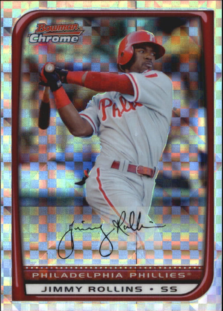 2008 Bowman Chrome Baseball "X-Fractors" Main Set Parallel Cards - Picture 36 of 113