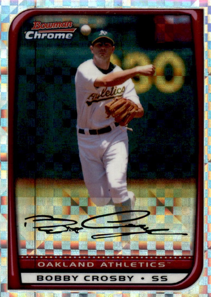 2008 Bowman Chrome Baseball "X-Fractors" Main Set Parallel Cards - Picture 46 of 113