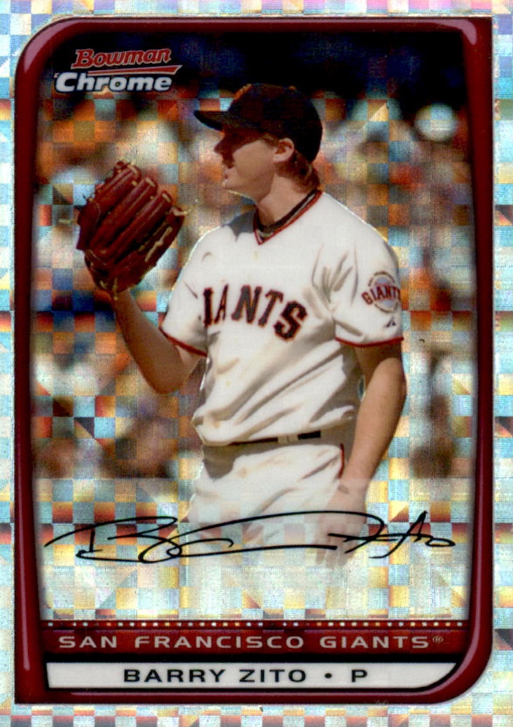 2008 Bowman Chrome Baseball "X-Fractors" Main Set Parallel Cards - Picture 48 of 113