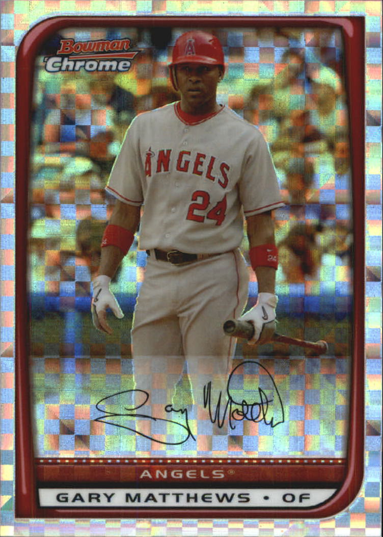 2008 Bowman Chrome Baseball "X-Fractors" Main Set Parallel Cards - Picture 52 of 113