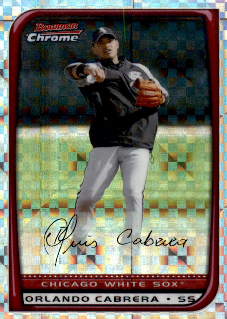 2008 Bowman Chrome Baseball "X-Fractors" Main Set Parallel Cards - Picture 54 of 113