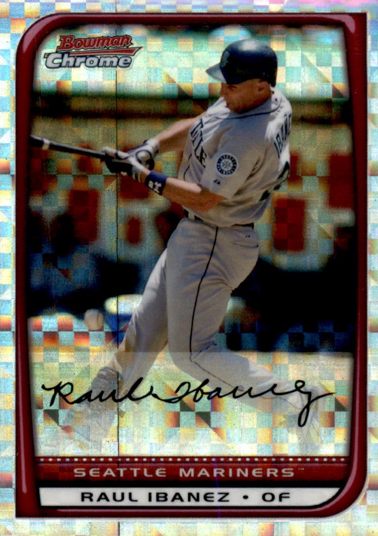2008 Bowman Chrome Baseball "X-Fractors" Main Set Parallel Cards - Picture 56 of 113