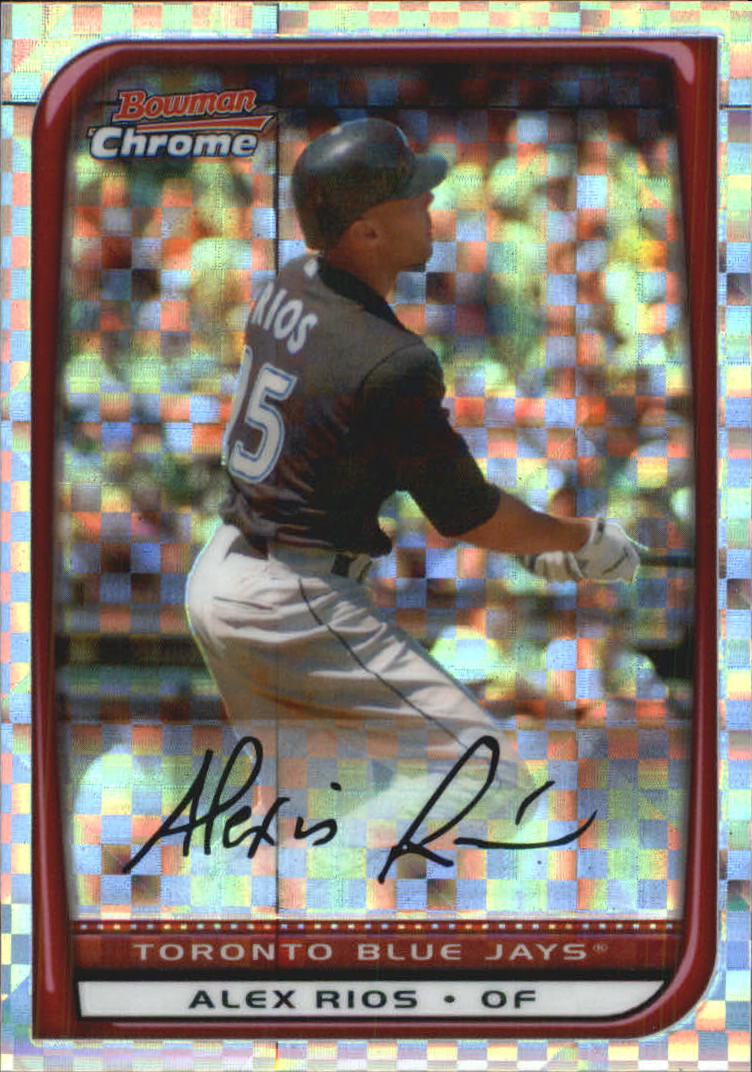 2008 Bowman Chrome Baseball "X-Fractors" Main Set Parallel Cards - Picture 58 of 113