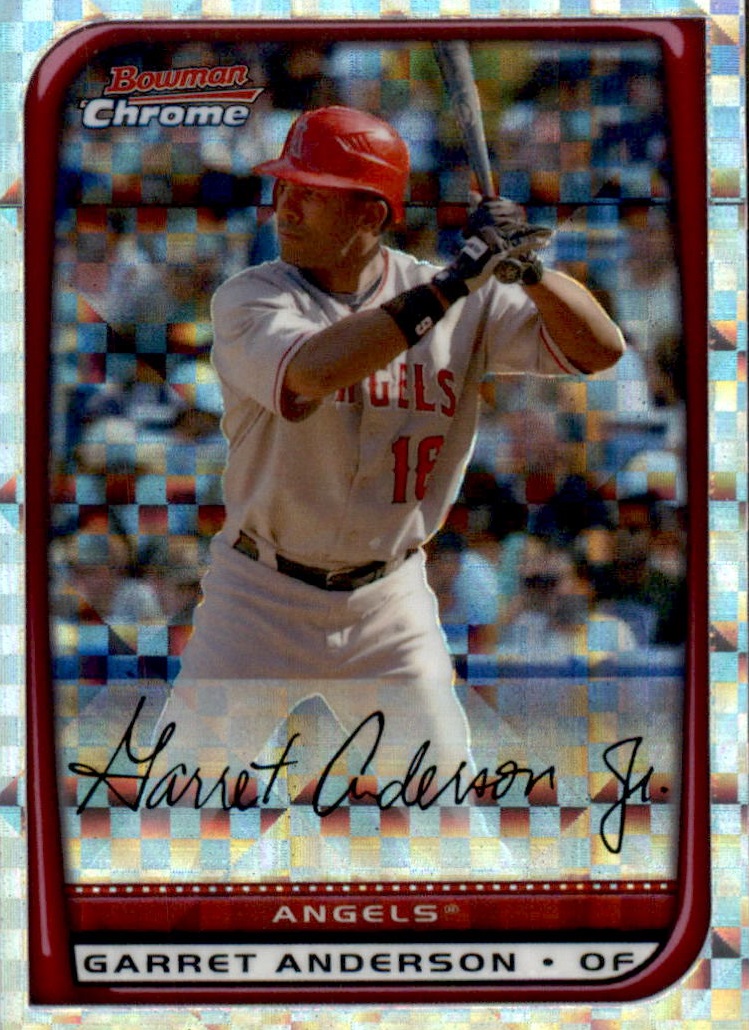 2008 Bowman Chrome Baseball "X-Fractors" Main Set Parallel Cards - Picture 70 of 113