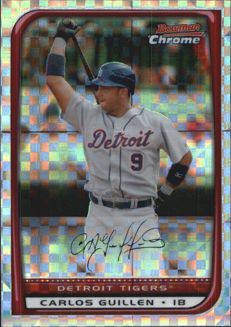 2008 Bowman Chrome Baseball "X-Fractors" Main Set Parallel Cards - Picture 76 of 113
