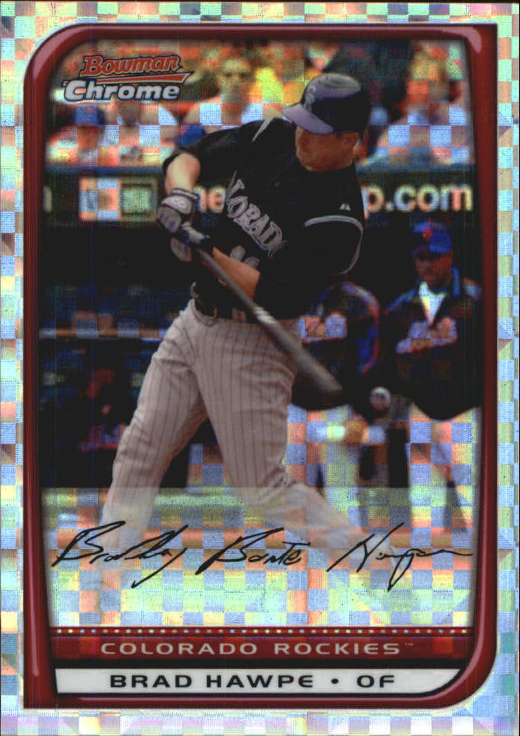 2008 Bowman Chrome Baseball "X-Fractors" Main Set Parallel Cards - Picture 90 of 113