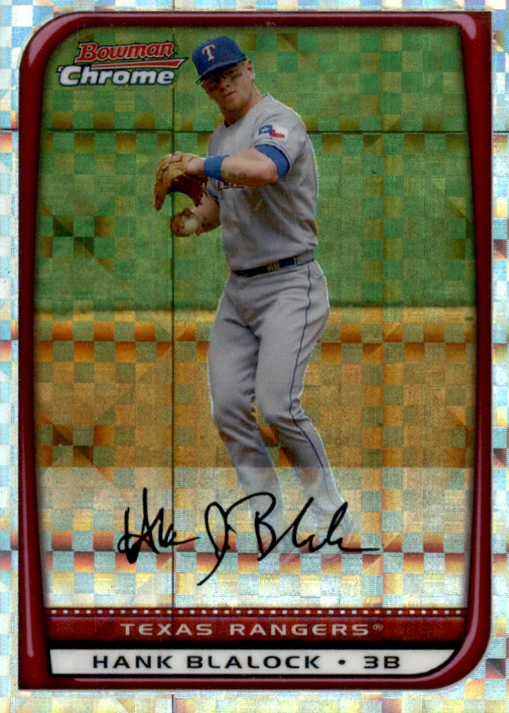 2008 Bowman Chrome Baseball "X-Fractors" Main Set Parallel Cards - Picture 96 of 113
