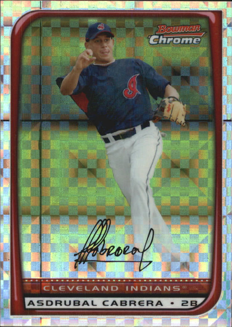 2008 Bowman Chrome Baseball "X-Fractors" Main Set Parallel Cards - Picture 108 of 113