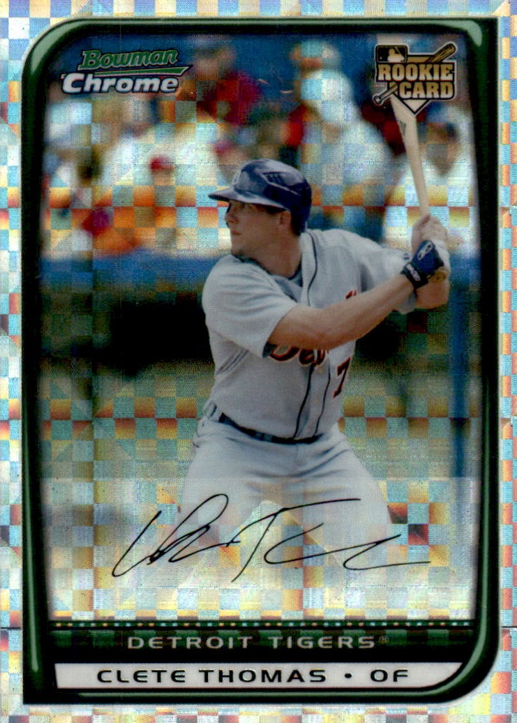 2008 Bowman Chrome Baseball "X-Fractors" Main Set Parallel Cards - Picture 112 of 113