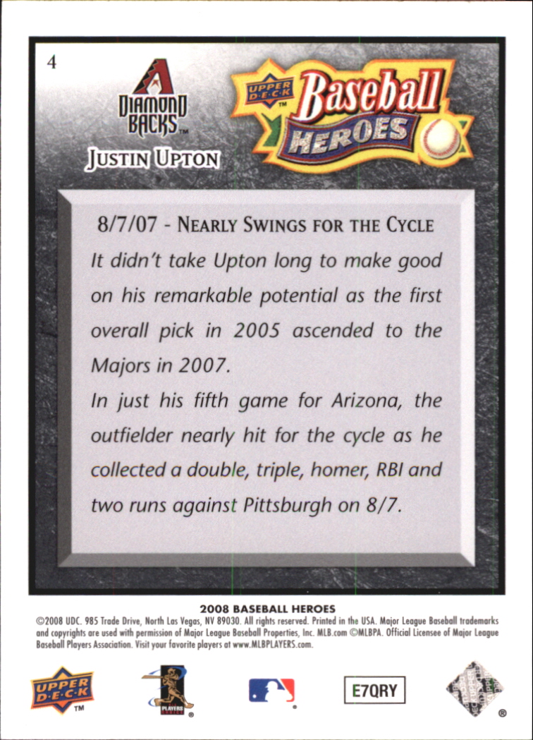 2008 Upper Deck Heroes Black Baseball Card Pick - Picture 9 of 305