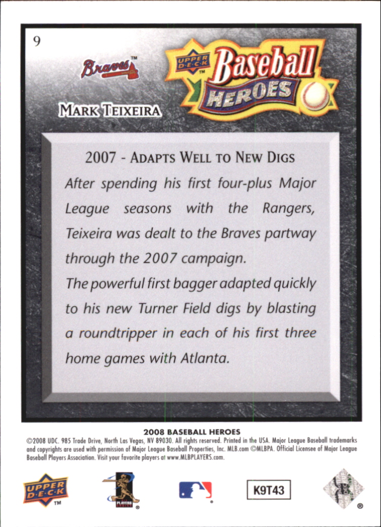 2008 Upper Deck Heroes Black Baseball Card Pick - Picture 17 of 305