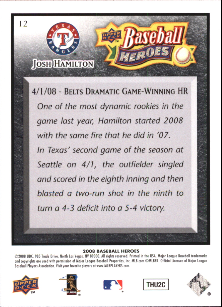 2008 Upper Deck Heroes Black Baseball Card Pick - Picture 21 of 305