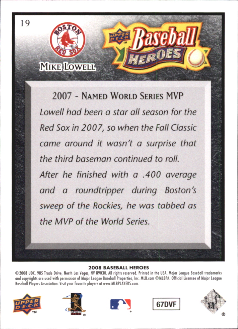 2008 Upper Deck Heroes Black Baseball Card Pick - Picture 35 of 305