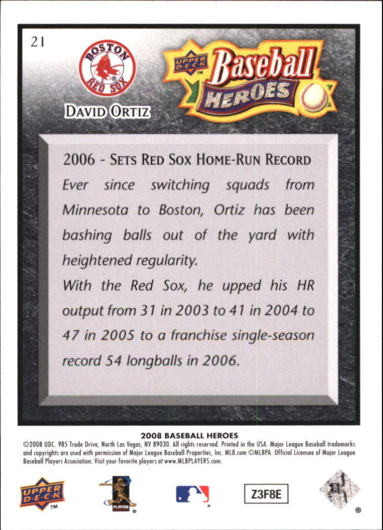 2008 Upper Deck Heroes Black Baseball Card Pick - Picture 37 of 305