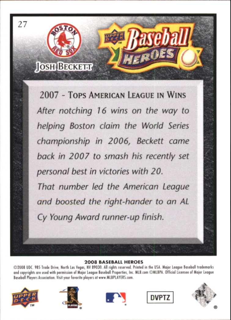 2008 Upper Deck Heroes Black Baseball Card Pick - Picture 47 of 305