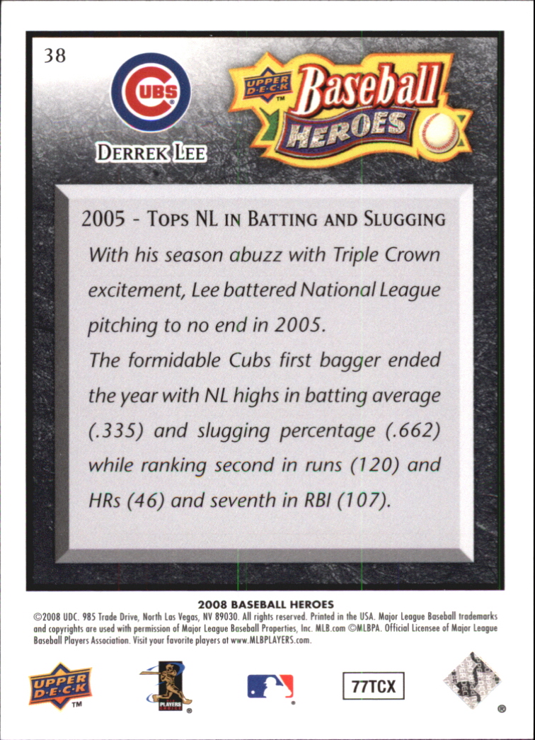 2008 Upper Deck Heroes Black Baseball Card Pick - Picture 57 of 305