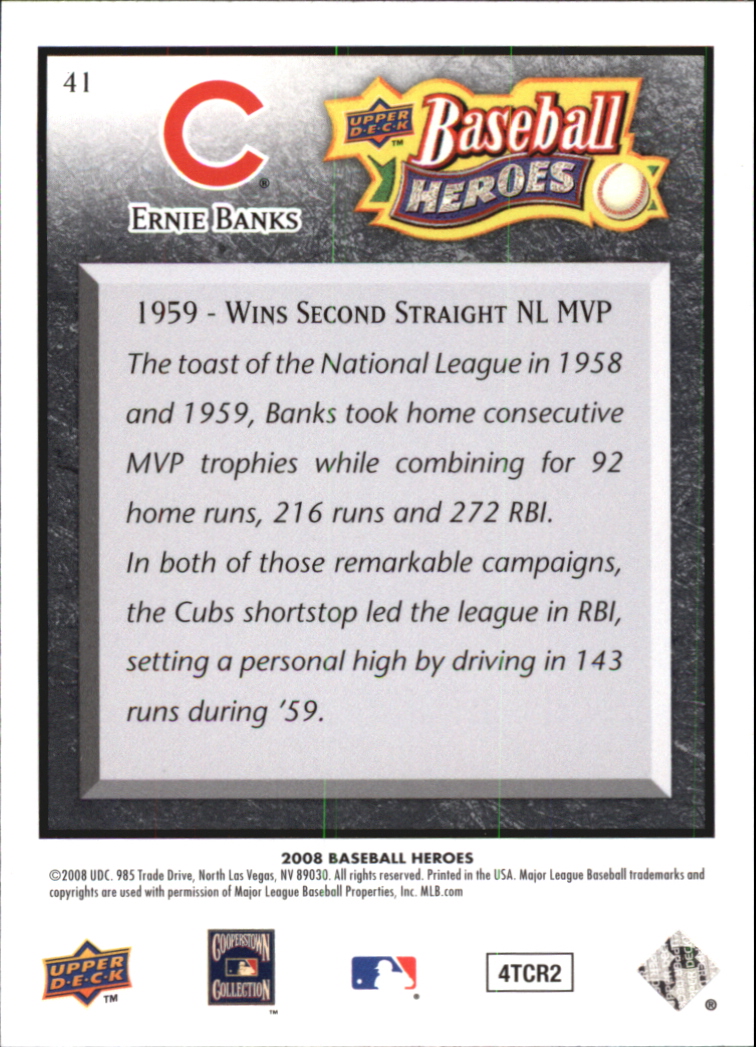 2008 Upper Deck Heroes Black Baseball Card Pick - Picture 63 of 305