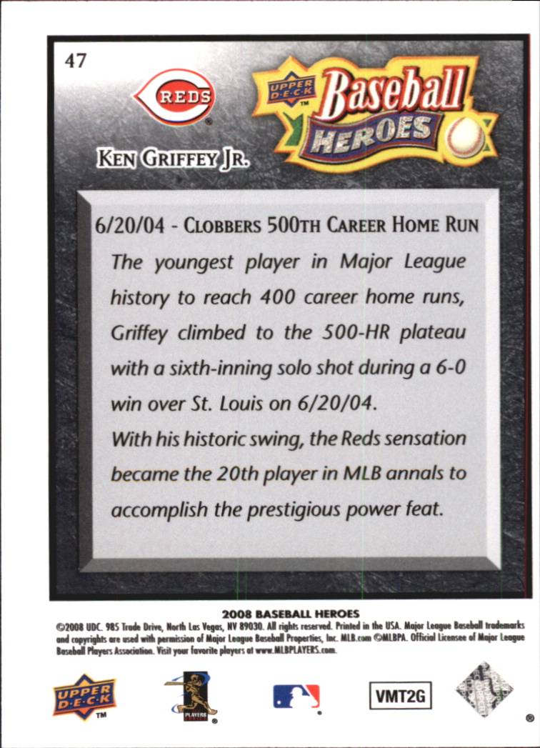 2008 Upper Deck Heroes Black Baseball Card Pick - Picture 73 of 305