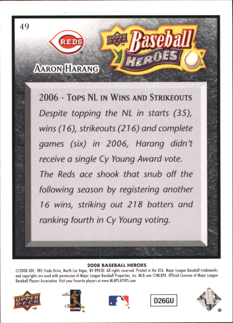 2008 Upper Deck Heroes Black Baseball Card Pick - Picture 77 of 305