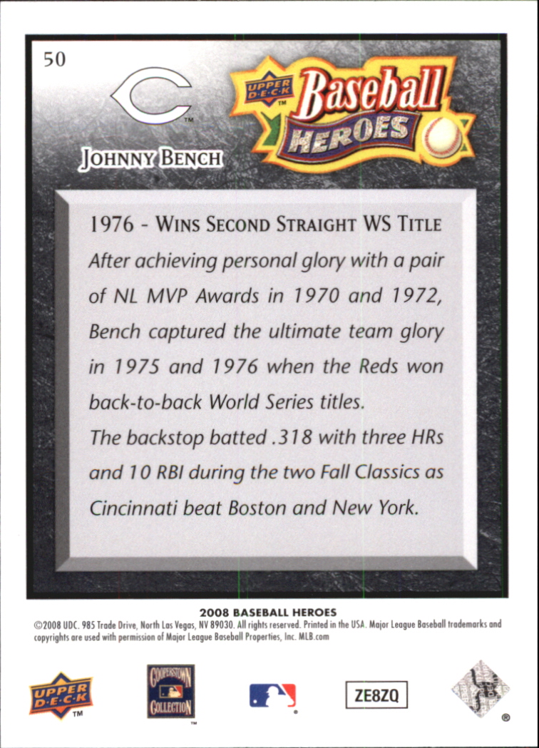 2008 Upper Deck Heroes Black Baseball Card Pick - Picture 79 of 305