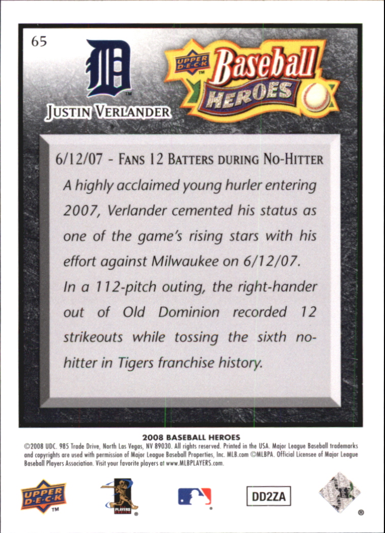 2008 Upper Deck Heroes Black Baseball Card Pick - Picture 105 of 305