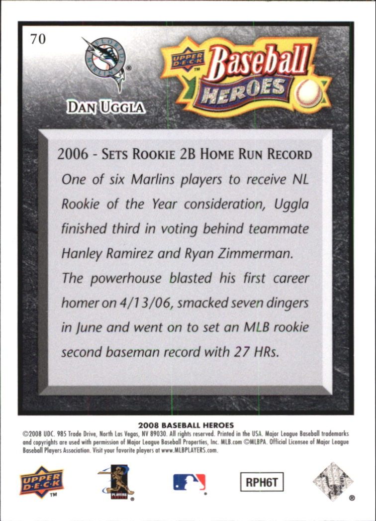 2008 Upper Deck Heroes Black Baseball Card Pick - Picture 115 of 305