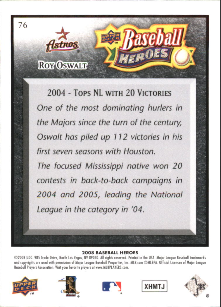 2008 Upper Deck Heroes Black Baseball Card Pick - Picture 125 of 305