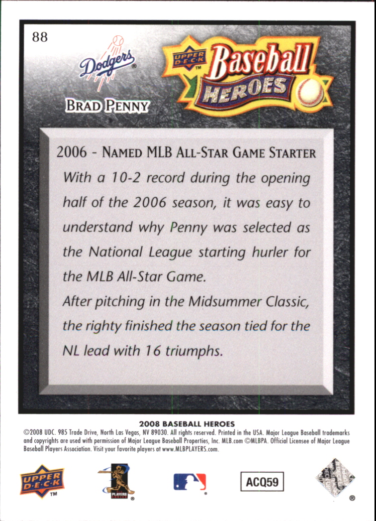 2008 Upper Deck Heroes Black Baseball Card Pick - Picture 141 of 305