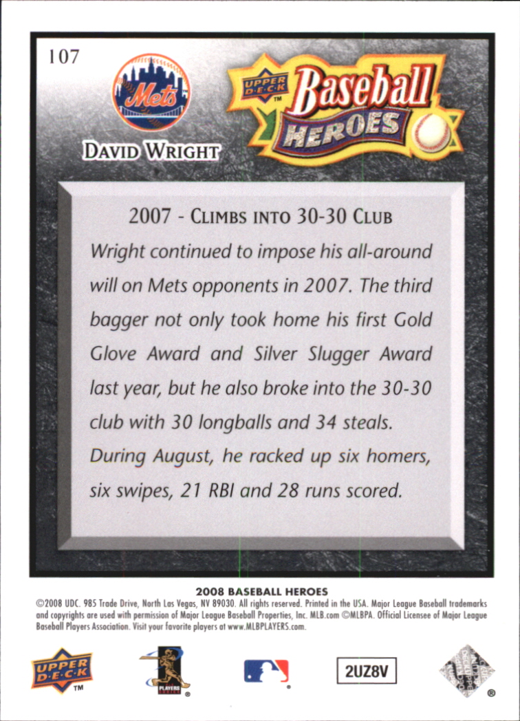 2008 Upper Deck Heroes Black Baseball Card Pick - Picture 165 of 305